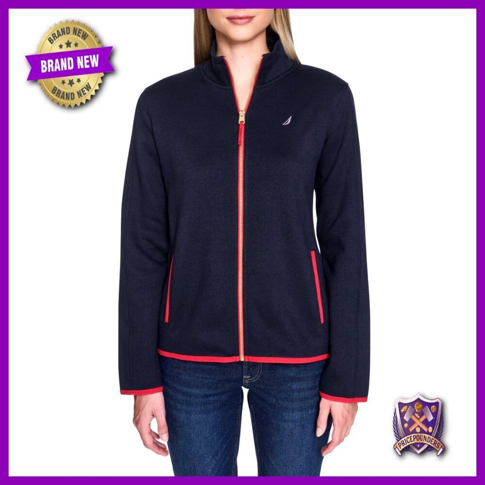 Mockneck Zip Up Fleece Jacket Classic Preppy Chic Versatile Layering Essential